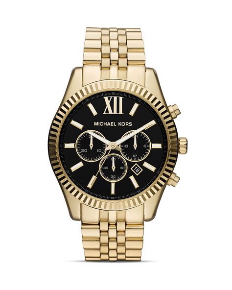 michael kors sports watch gold|Michael Kors lexington chronograph watch.